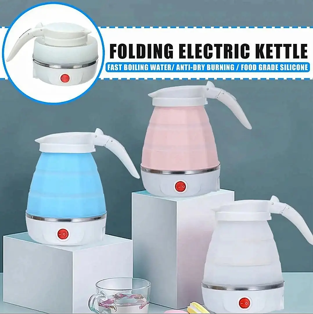 Picture of Silicone Foldable Electric Kettle / Portable Mini Electric Kettle for Travel - Multicolor