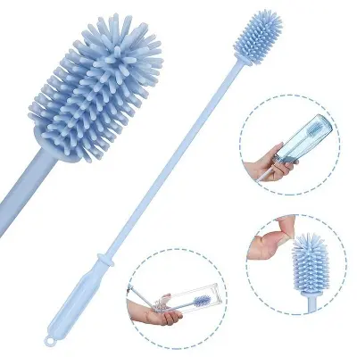 Picture of Silicone Bottle Cleaning Brush Bottle Cleaner for Washing Baby Bottles Handle Brush