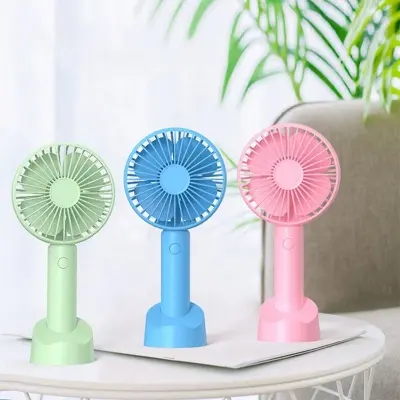 Picture of Rechargeable Lithium Battery Portable Mini Hand Fan - Pink