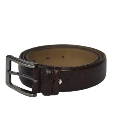 Picture of Pure Leather Belt for Man with crocodile pattern Brown - Brown,One size fits all