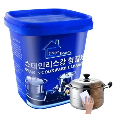 Picture of Powerful Stainless Steel Cookware Cleaning Paste Multi-purpose Household Kitchen Cleaner Washing Pot Bottom - Multicolor