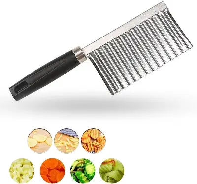 Picture of Potato Wavy Slicing Cutter French Fries Cutter Vegetable - Multicolor