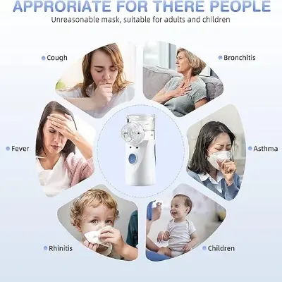 Picture of Portable no Rechargeable Mesh Nebulizer Inhaler Atomizer - Multicolor