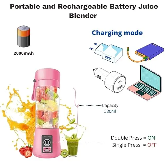 Picture of Portable Electric Juicer Blender With Usb Rechargeable Battery