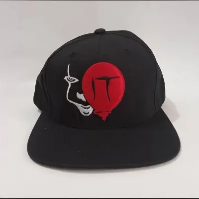 Picture of New Flat Brim Snapback Baseball DJ Cap Deep Black - Black,Int: One size
