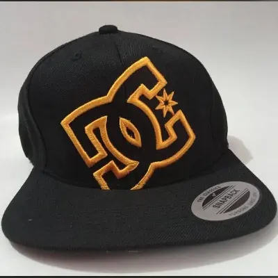 Picture of New Flat Brim Snapback Baseball DJ Cap Deep Black - Black,Int: One size