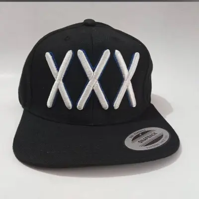 Picture of New Flat Brim Snapback Baseball DJ Cap Deep Black - Black,Int: One size