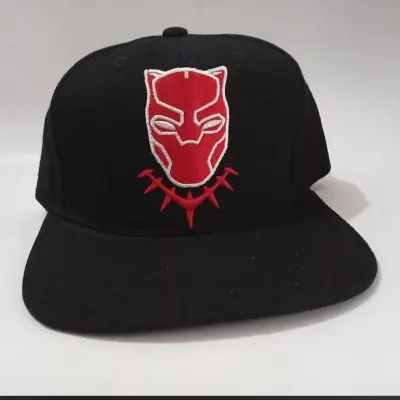 Picture of New Flat Brim Snapback Baseball DJ Cap Deep Black - Black,Int: One size