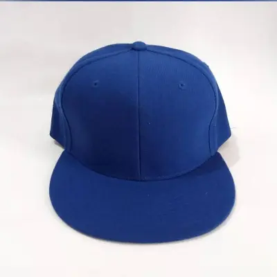 Picture of New Flat Brim Snapback Baseball DJ Cap - Blue,Int: One size