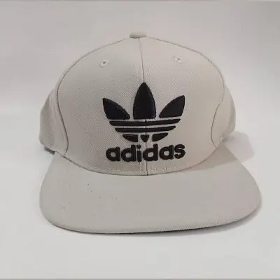 Picture of New Flat Brim Snapback Baseball DJ Cap - Off White,Int: One size