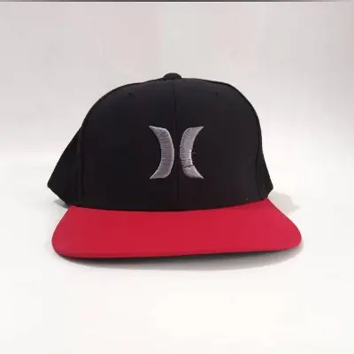 Picture of New Flat Brim Snapback Baseball DJ Cap - Black,Int: One size