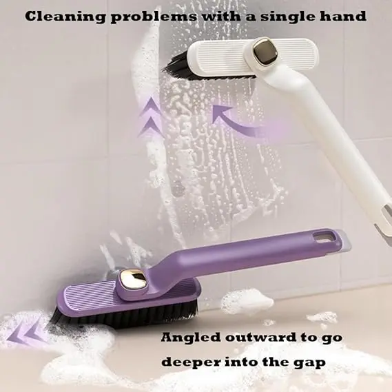 Picture of Multi-Function Rotating Crevice Cleaning Brush,Hard Bristle Crevice Cleaning Brush - Multicolor