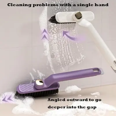 Picture of Multi-Function Rotating Crevice Cleaning Brush,Hard Bristle Crevice Cleaning Brush - Multicolor