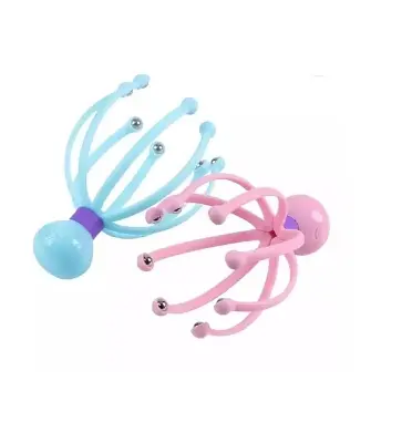 Picture of Manual 12-Claws Head Massager Octopus Shaped Hair Scalp Massage Tools Two Colors Optional - Multicolor