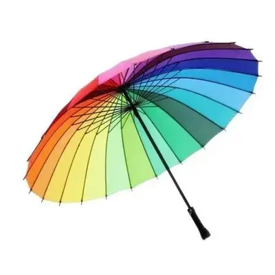 Picture of Long Handle Rainbow Umbrella - Multicolor - Multicolor,Int: One size