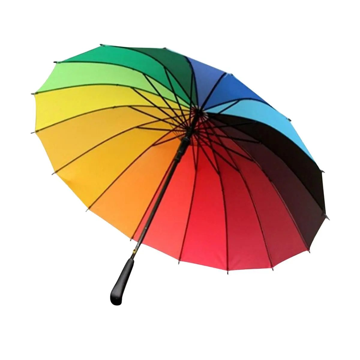 Picture of Long Handle Rainbow Umbrella - Multicolor - Multicolor,Int: One size