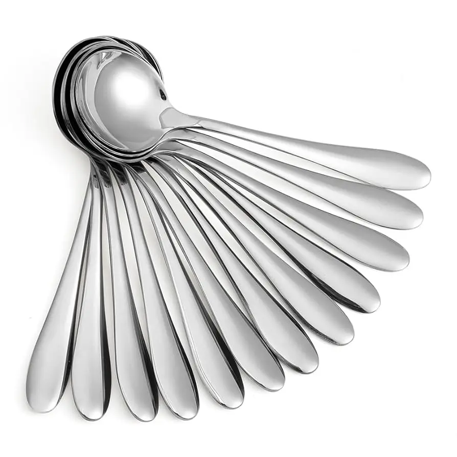 Picture of light Waight 6 pcs stainless steel sup spoon - Silver