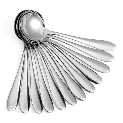 Picture of light Waight 6 pcs stainless steel sup spoon - Silver