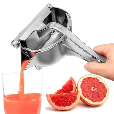 Picture of Lemon Squeezer Aluminium Alloy Manual Fruit Juicer, - Silver
