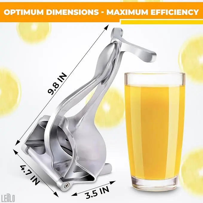 Picture of Lemon Squeezer Aluminium Alloy Manual Fruit Juicer, - Silver