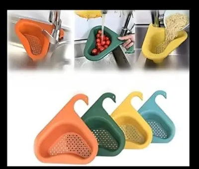 Picture of lastic Water Strainer or Washer Bowl for Rice Vegetable & Fruits (Rice Bowl, Pack of 1) - Multicolor