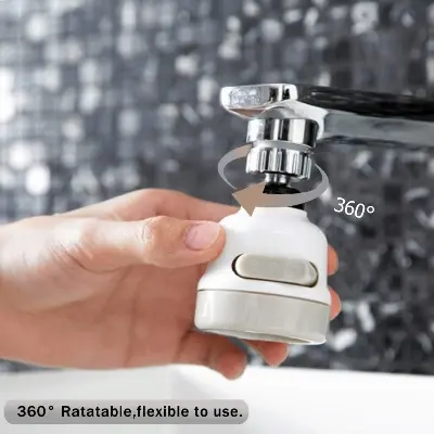 Picture of Kitchen Tap Head, 360° Rotatable ABS Faucet Spray Head Tap, Splash Filter - Multicolor