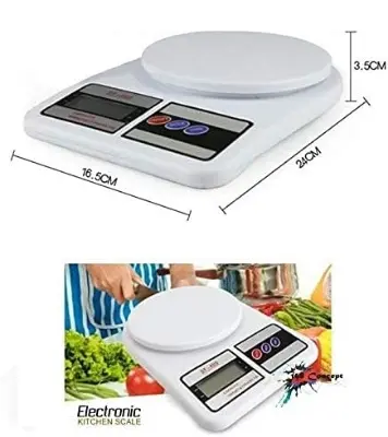 Picture of Kitchen Digital Weighing Scale, Multipurpose, White, 10 Kg - White