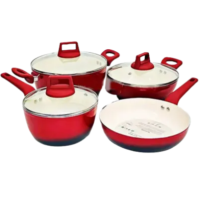 Picture of Kiam 7 Piece Ceramic Coating Granite Non Stick Cookware Set (Induction Cooker Supported - Multicolor