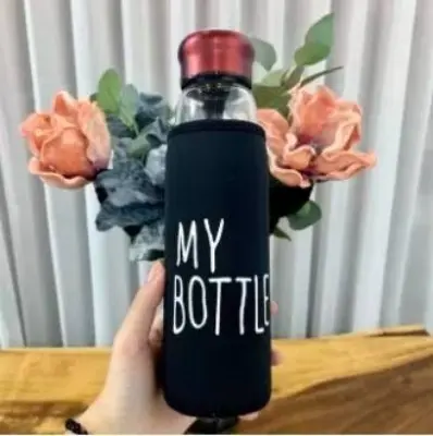 Picture of Jazz Style Water Bottle, Aluminum Cap with Glass 550ml- - Water Bottle - Water Bottle - Multicolor
