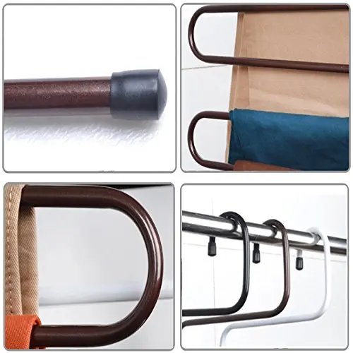Picture of Hunger Metal Multi-fonction S Shape Clothes Closet Hangers Clothing Organizer - Multicolor