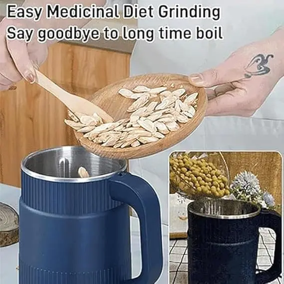 Picture of Household Small Electric Coffee Grinder Kitchen Cereals Nuts Spices Beans Flour Spice Grains Crushing Mill Light - Multicolor