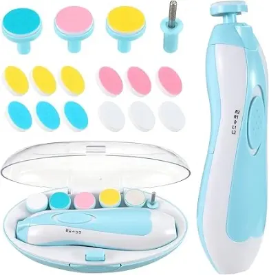 Picture of High Quality Electric Nail Trimmer Set for Newborn Baby | Baby Manicure Set - Multicolor