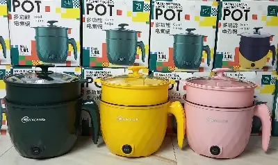 Picture of Multifunctional Non-stick Mini Rice Cooker Non-Coated Household Electric Cooker Electric Frying Pan - Multicolor