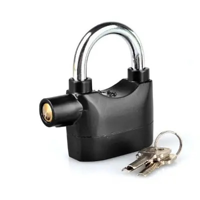 Picture of Heavy Duty Security Siren Alarm Lock System 110db - Black