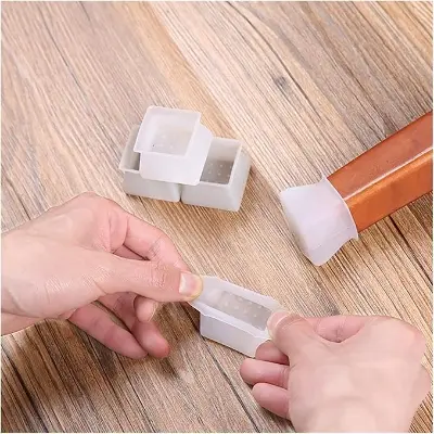 Picture of Furniture Legs 4Pcs Chair Table Foot Cover Protector Furniture Feet Round Non-Slip Leg Caps Corner Floor Safely Pad Floor - Multicolor