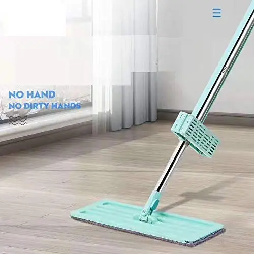 Picture of Flat Floor Mop . Floor Cleaning Healthy Dust Cleaner Mop Easy Cleaning Mop with Removable - Multicolor
