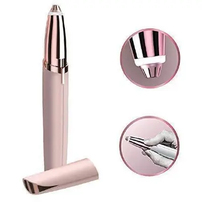 Picture of Finishing Touch Flawless Brows Eyebrow Hair Remover, Eyebrow Hair Remover, Electric Painless Eyebrow Trimmer Epilator for Women, Portable Eyebrow Hair Removal Razor with Light Finishing Touch Flawless Brows Eyebrow Hair Remover, Eyebrow Hair Remover, Elec - Gold