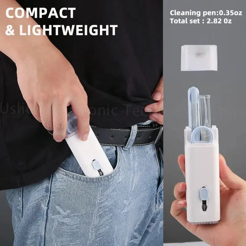 Picture of eyboard Cleaning Tool Portable Multifunctional Cleaning brush Tool Electronics 7 in 1 Earbud keyboard laptop Cleaning - Multicolor