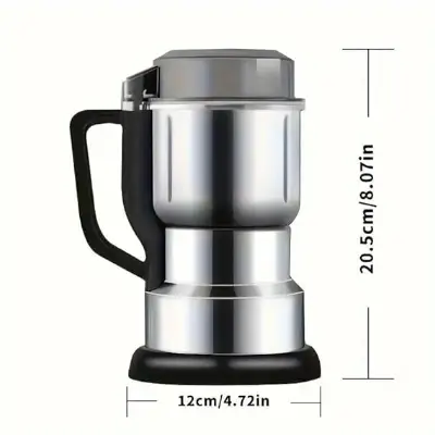 Picture of Electric Spice Grinder, 400 W Coffee Grinder, Stainless Steel, Portable Electric Grain Mil for Nuts Seasoning Coffee Beans Spices - Black