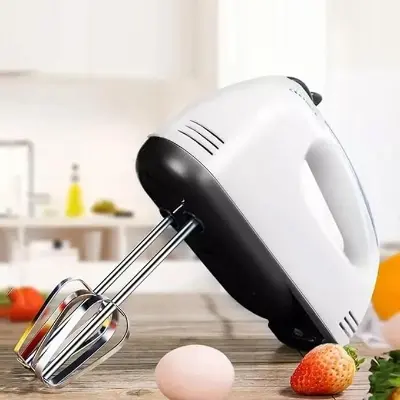Picture of Electric Hand Mixer,Portable Hand Held Electric Egg Beater - White