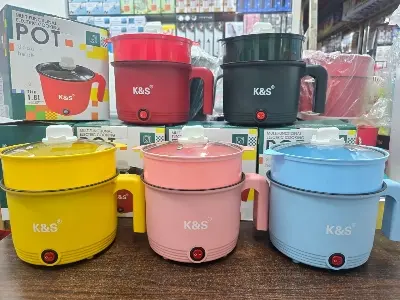 Picture of Electric Cooking Pot Small Portable Electric Mini Multi Cooker - Multicolor
