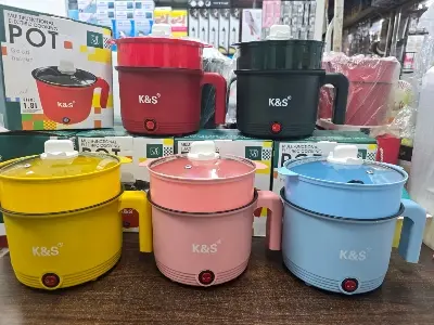 Picture of Electric Cooking Pot Small Portable Electric Mini Multi Cooker - Multicolor