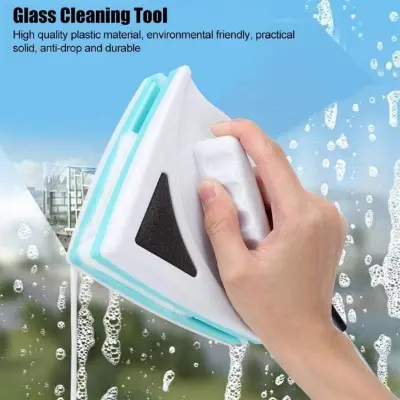 Picture of Double Sided Magnetic Window Glass Cleaner Magnets Brush Home Wizard Wiper Surface Cleaning - Multicolor