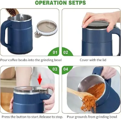 Picture of Coffee grinderCoffee Grinders Electric Safe and DurableEasy handling,Bean, Herb,Spice Grinder - Multicolor