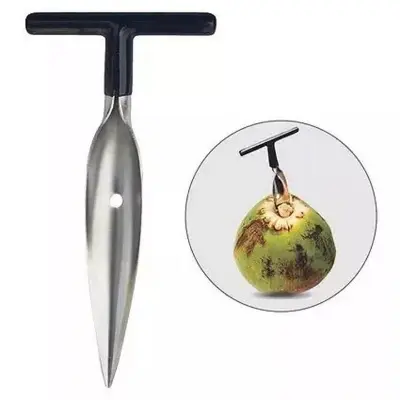 Picture of Coconut Hole Opener/Coconut Opener/Coconut Cutter - Silver
