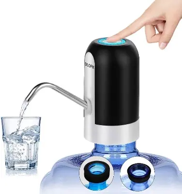 Picture of Bottle Pump, Automatic Water Dispenser, USB Charging Drinking Portable Electric - Multicolor