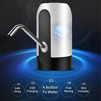Picture of Bottle Pump, Automatic Water Dispenser, USB Charging Drinking Portable Electric - Multicolor