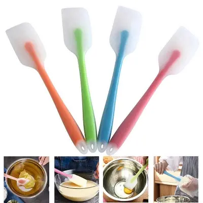 Picture of Baking tools for cake double spatula silicone spoon baking and pastry dough mixer butter ice cream scoop