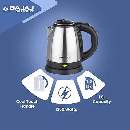 Picture of Bajaj Electric Kettle 2-Liter - Silver