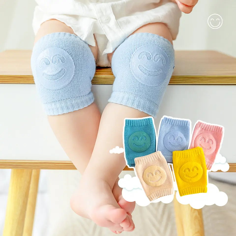 Picture of Baby Knee Pad Kids Safety Crawling Elbow Cushion Infants Toddlers Protector Safety Kneepad Leg Warmer Girls Boys - Multicolor